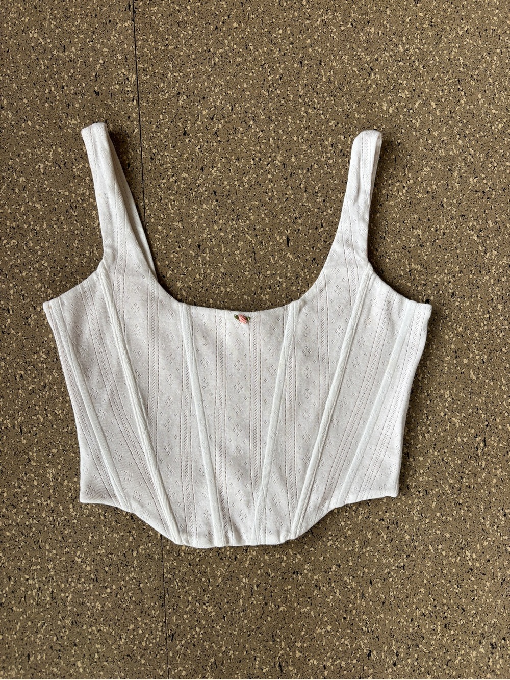 With Jean Cindy Corset - White Pointelle